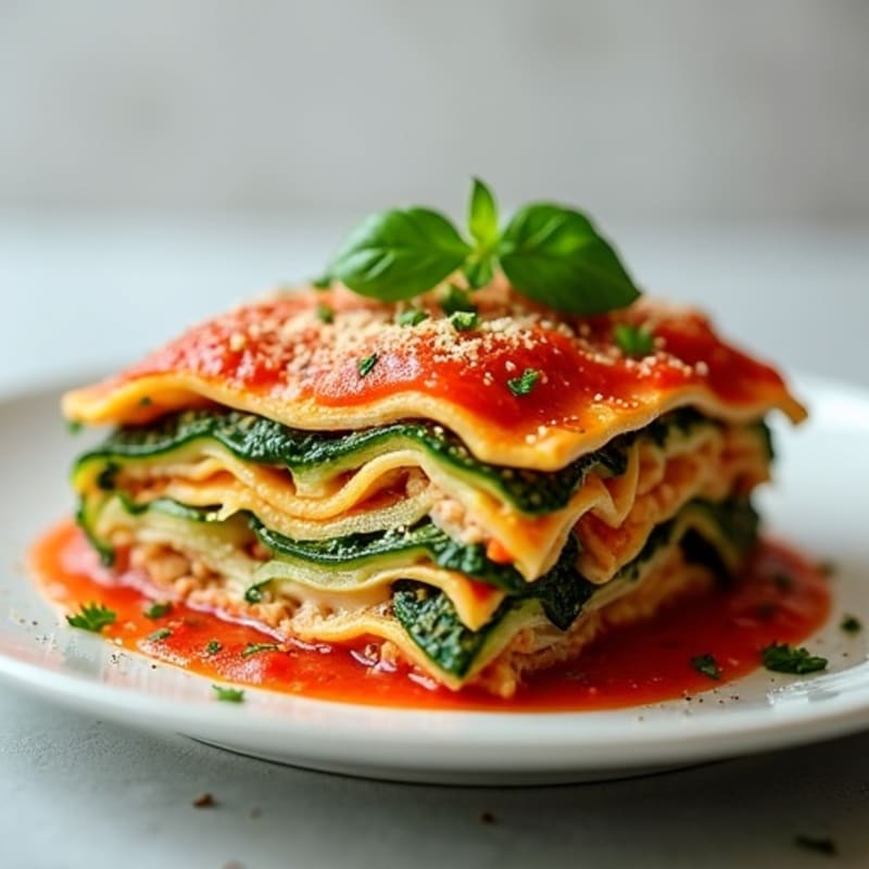 Layered Lean Ground Turkey Lasagna with Creamy Ricotta