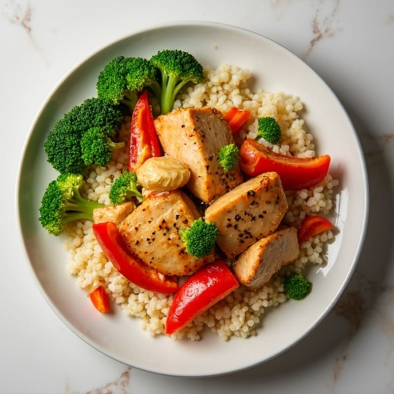 Cauliflower Rice Chicken Stir-Fry