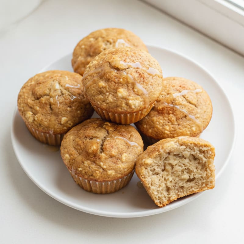 Banana Cottage Cheese Protein Muffins