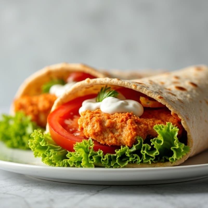 Crispy Buffalo Chicken Ranch Wrap