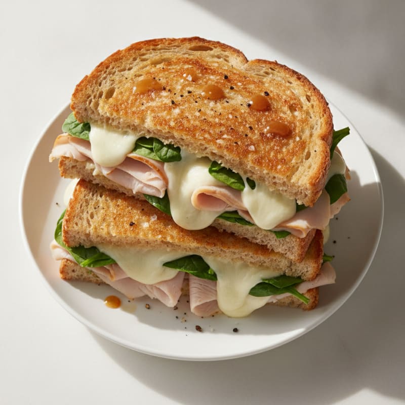 Triple-Decker Grilled Cheese Sandwich