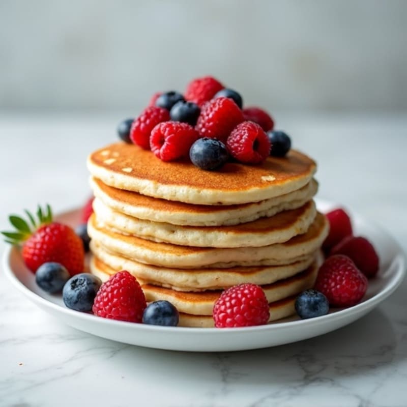 Protein-Packed Fluffy Berry Pancakes