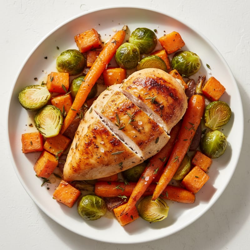 Savory Herb-Roasted Chicken with Root Vegetables