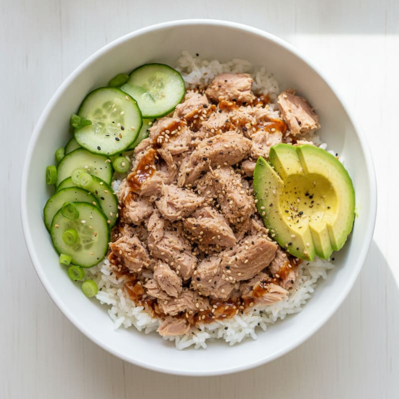 Tuna Rice Bowl with Avocado