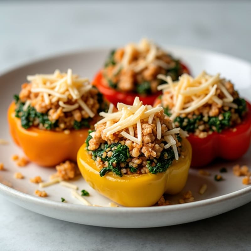 Protein-Packed Turkey Stuffed Bell Peppers