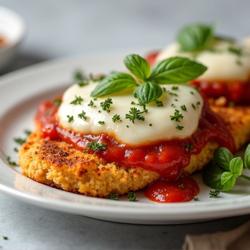 Crispy Baked Chicken Parmesan with Fresh Herbs