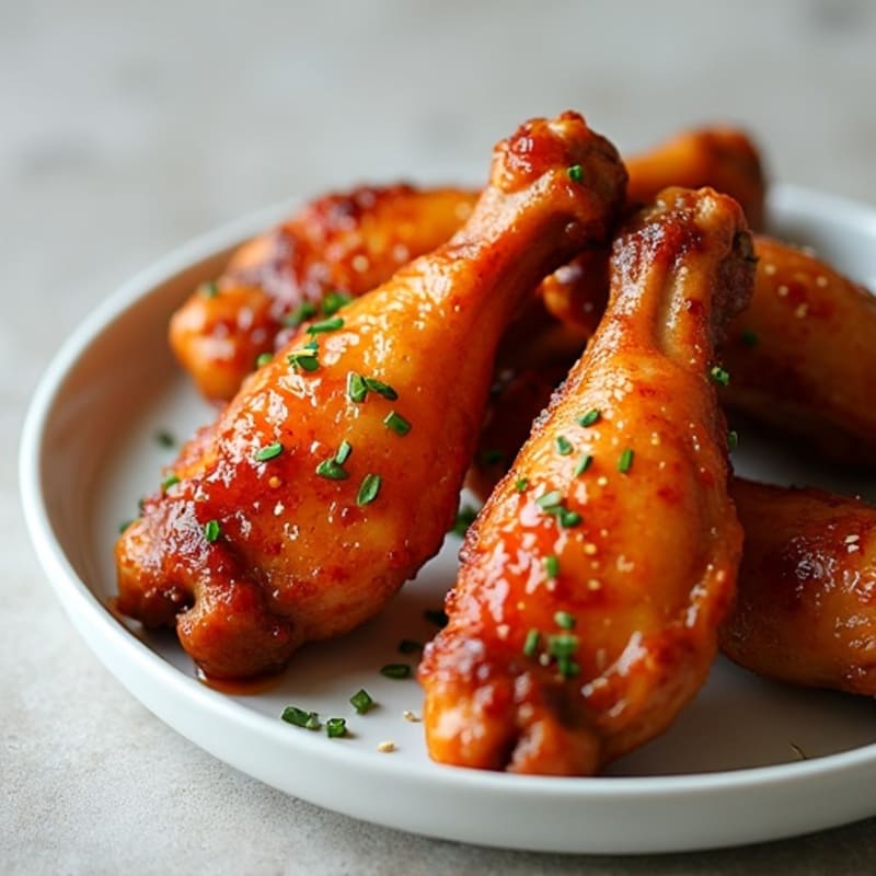 Crispy Baked Sweet and Sticky Honey Chicken Wings