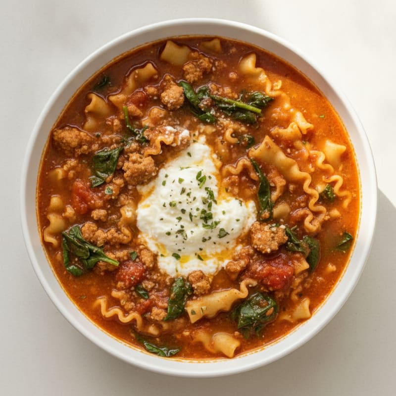 Hearty Lasagne Soup