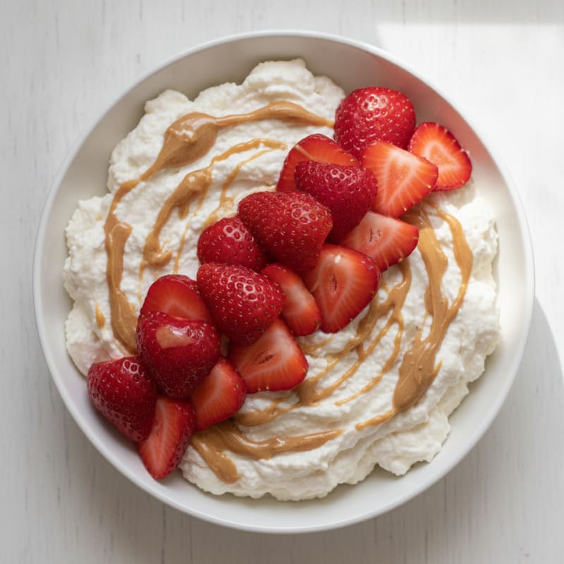 Greek Yogurt Protein Mousse with Fresh Berries