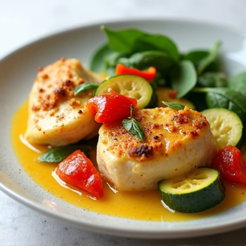 Creamy Coconut Curry Chicken with Veggies