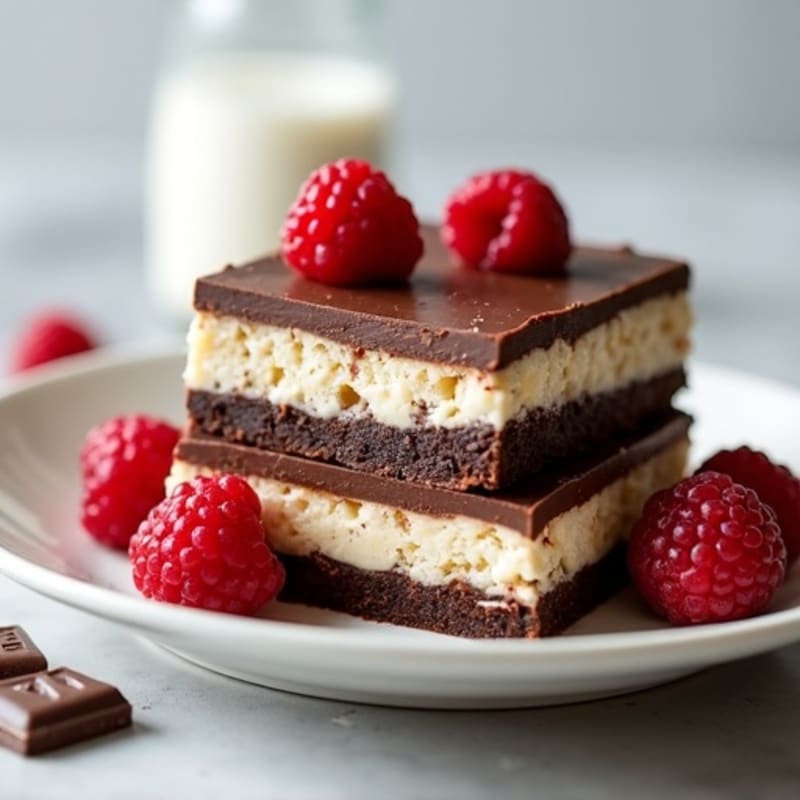 Protein-Rich Dark Chocolate Greek Yogurt Cheesecake Bars