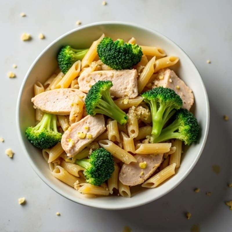 Creamy Garlic Parmesan Chicken and Broccoli Pasta
