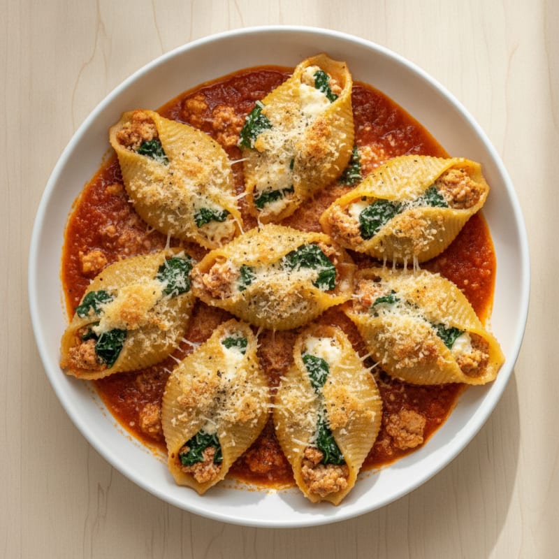 Spinach & Ricotta Stuffed Shells