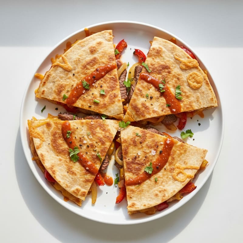 Crispy Chili-Lime Steak Quesadillas