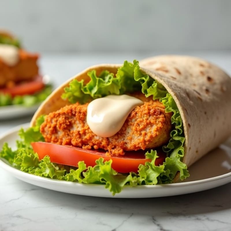 Crispy Buffalo Ranch Chicken Wrap