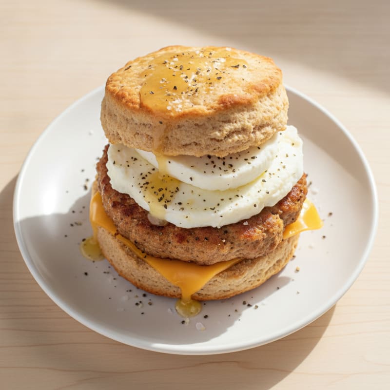 Sausage Egg and Cheese Biscuit