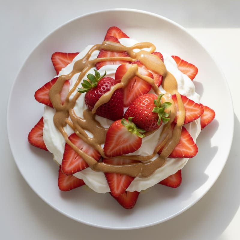 Silky Greek Yogurt Protein Parfait with Almond Butter and Berries