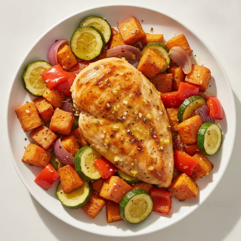 Lemon Herb Chicken with Roasted Vegetables