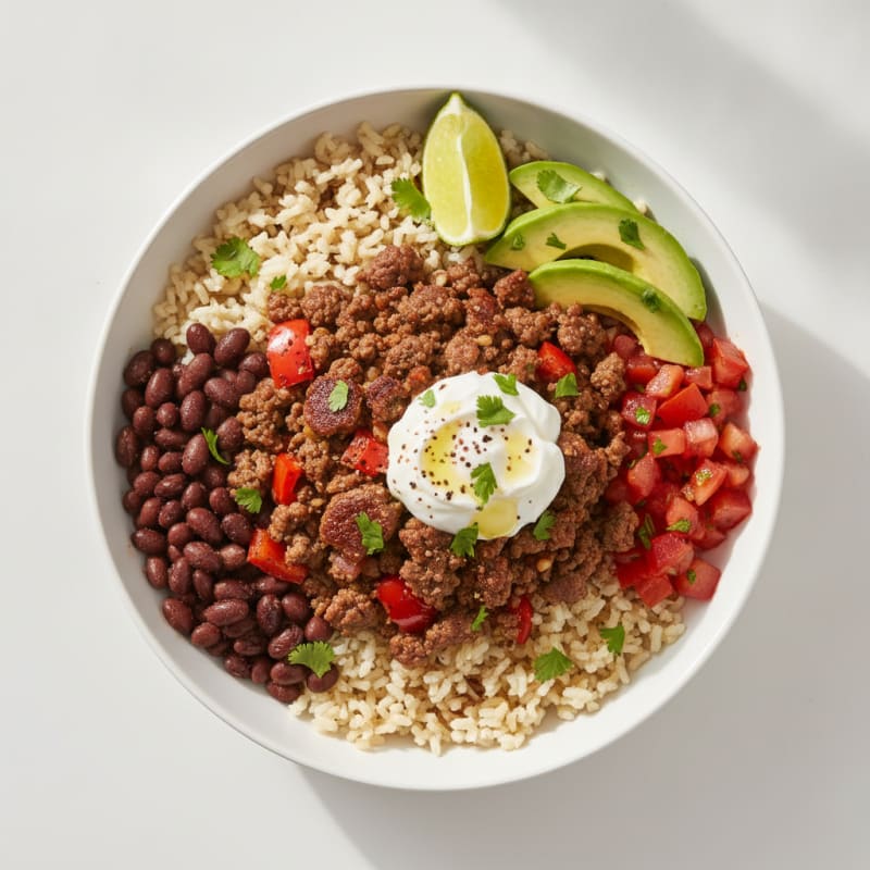 Ground Beef Burrito Bowl