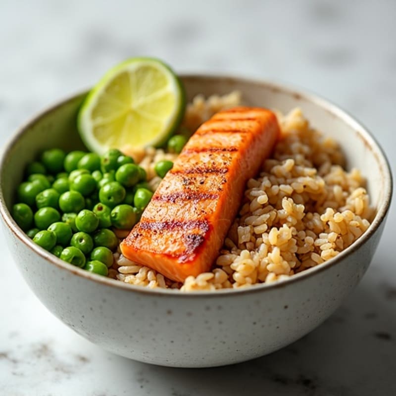 Fresh Salmon and Avocado Rice Bowl
