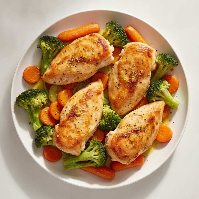 Lemon Herb Roasted Chicken with Vegetables