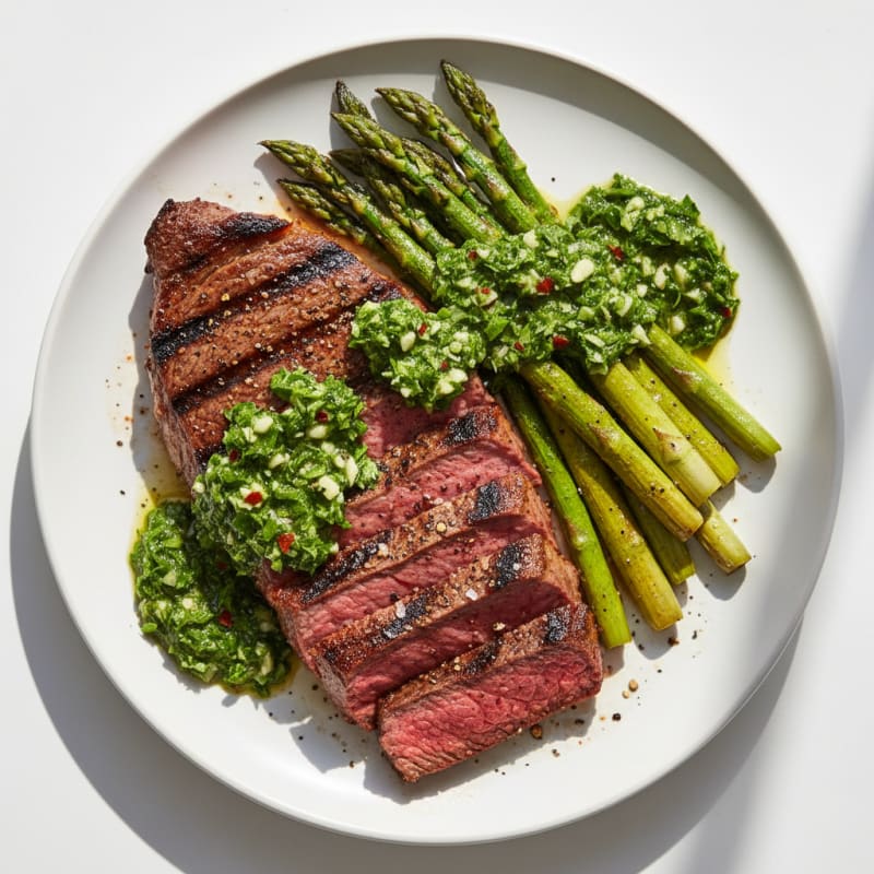 Smoky Grilled Skirt Steak with Chimichurri