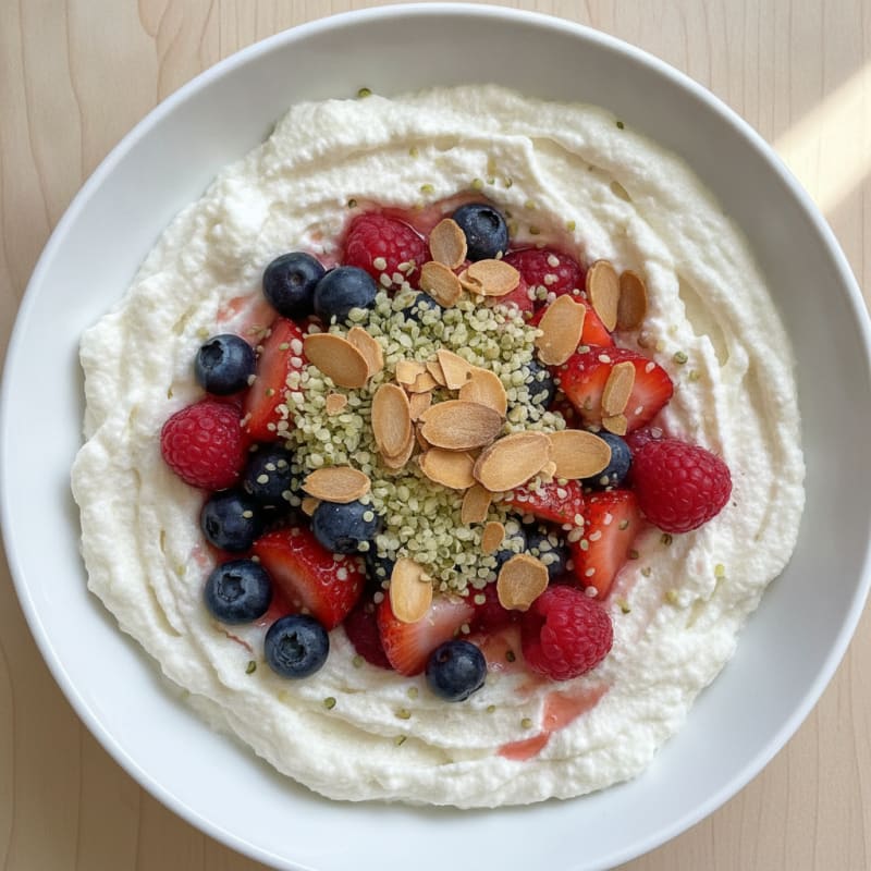 Creamy Greek Yogurt Protein Bowl with Mixed Berries