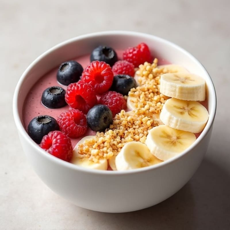 Creamy Vanilla Protein Smoothie Bowl