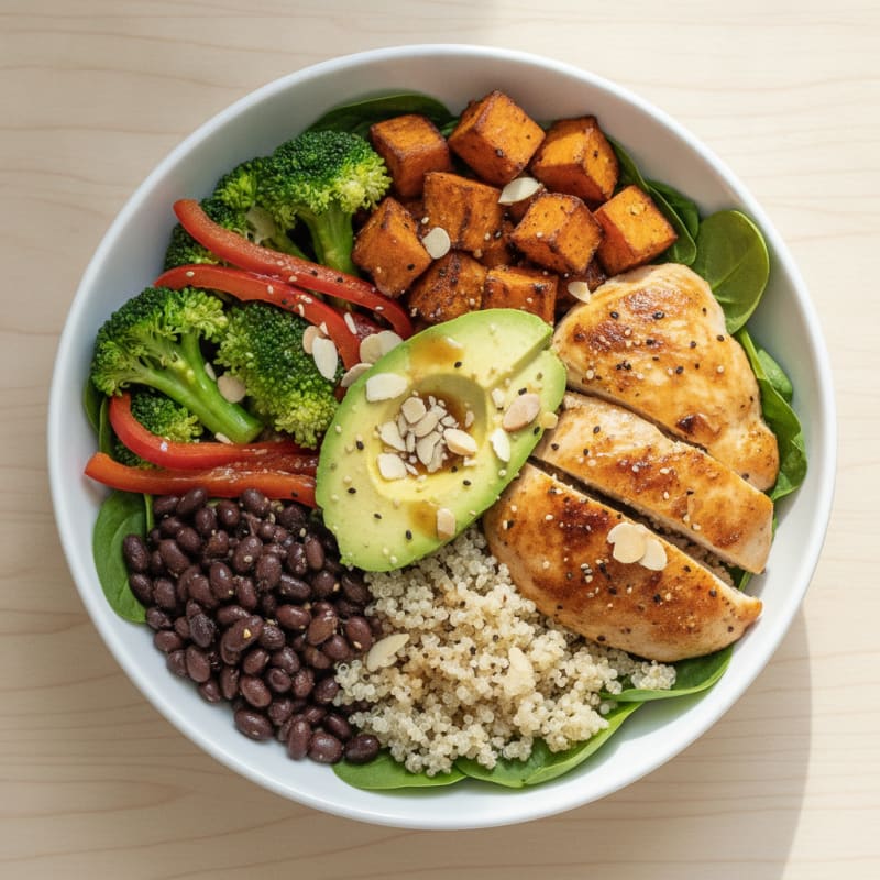 Chicken and Vegetable Power Bowl