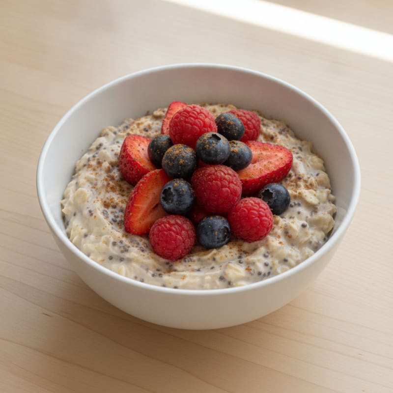Chia Fiber Protein Overnight Oats
