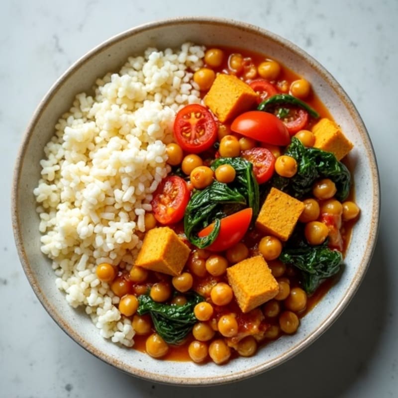 Spiced Lentil Curry with Cauliflower Rice