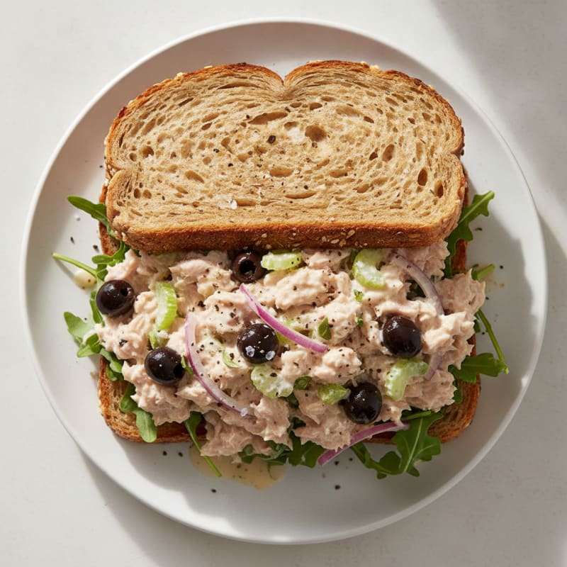 Mediterranean Tuna Salad Sandwich