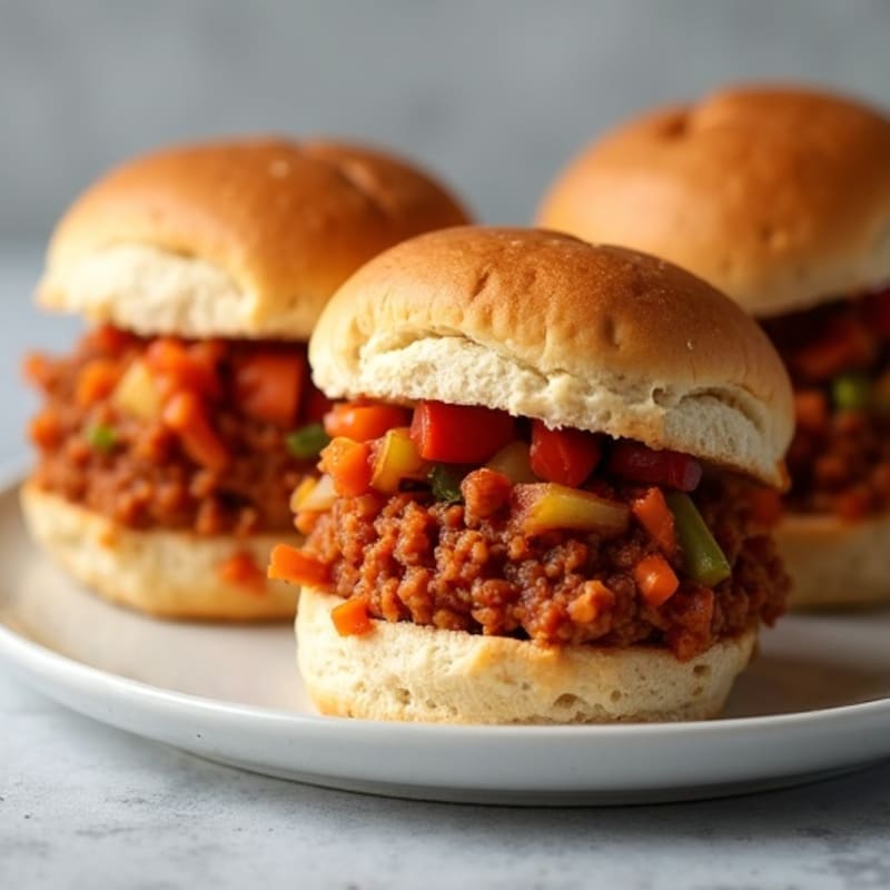 Lean Turkey Sloppy Joe Sliders with Hidden Vegetables