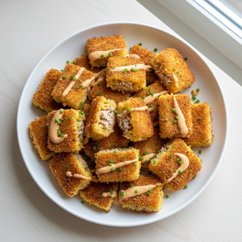 Golden Macaroni and Cheese Bites