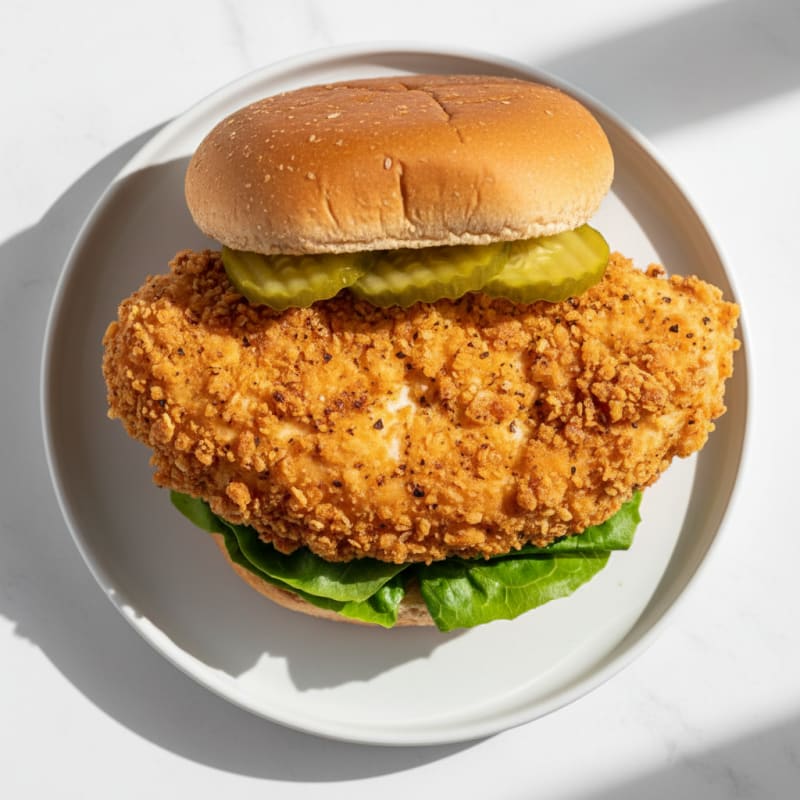 Buttermilk Fried Chicken Sandwich with Pickles