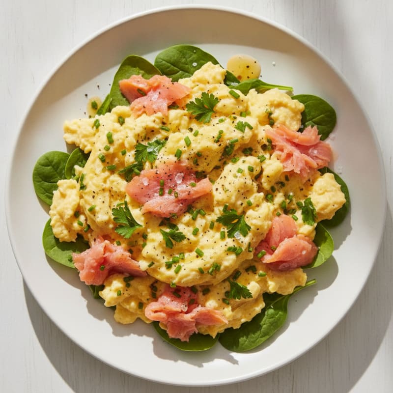 Classic Scrambled Eggs with Herbs