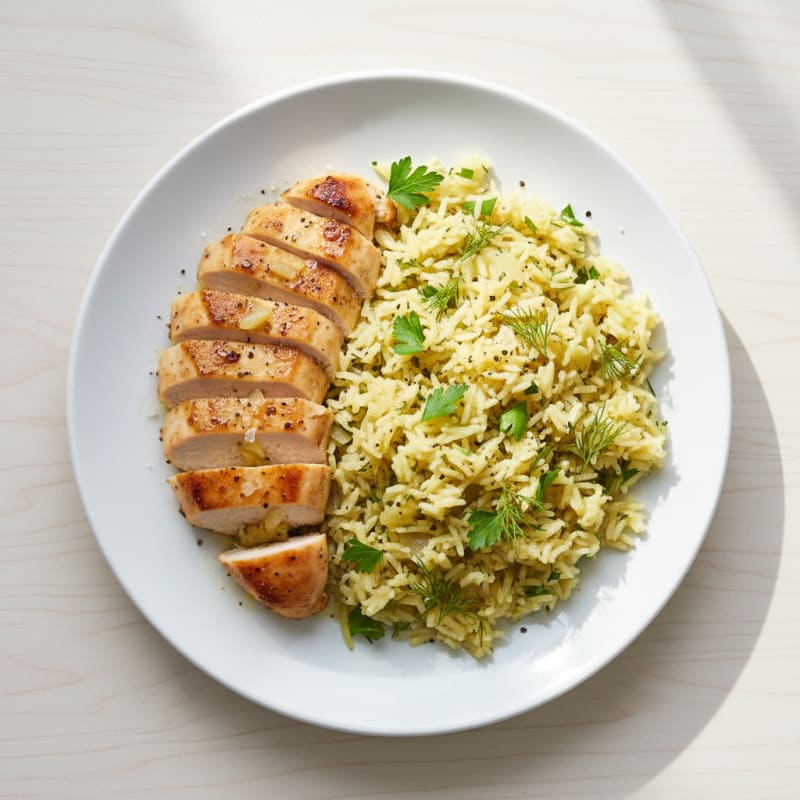 Zesty Lemon Herb Rice Pilaf