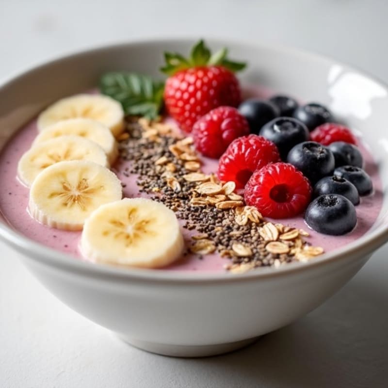 Creamy Vanilla Protein Smoothie Bowl