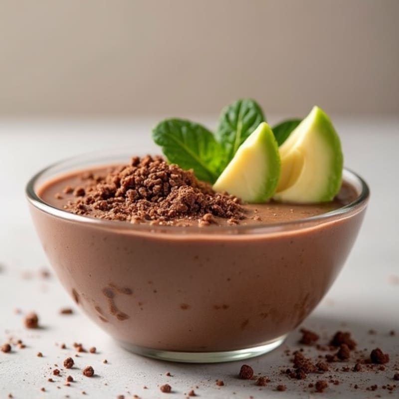 Silky Chocolate Protein Pudding with Chia Seeds