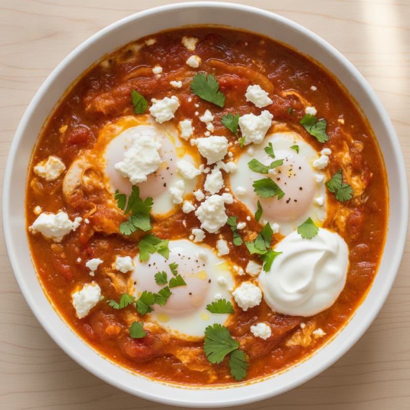 Authentic Shakshuka with Feta and Herbs