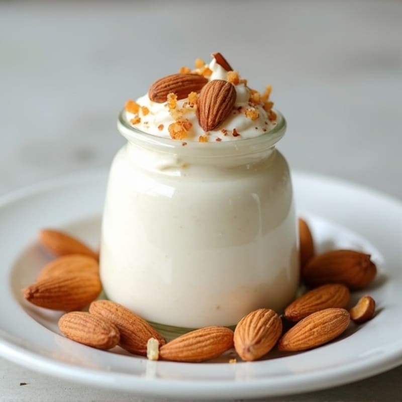 Silky Greek Yogurt Protein Mousse with Almonds
