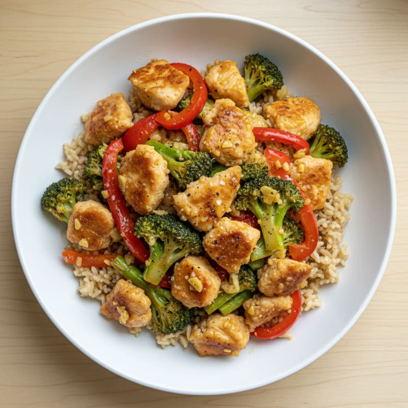 Crispy Orange-Glazed Chicken Stir-Fry