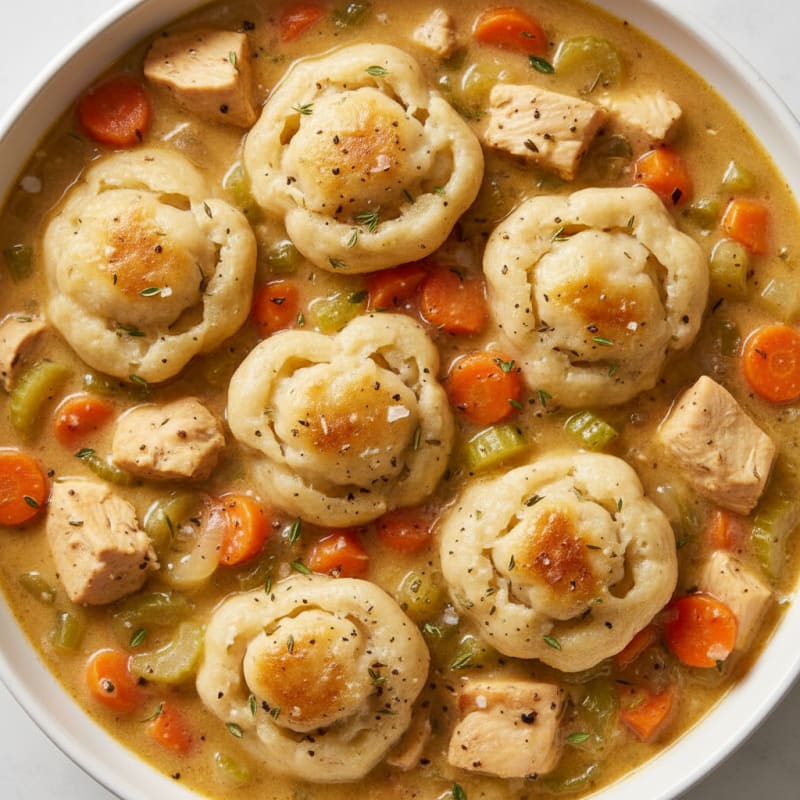 Creamy Herb Chicken and Dumplings