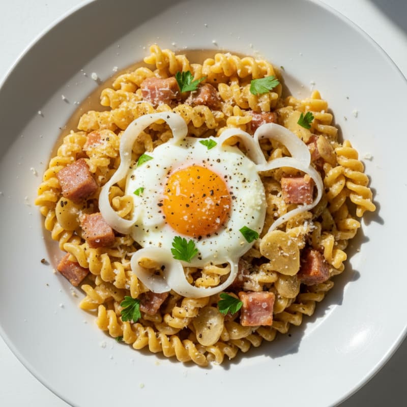 Classic Carbonara with Pancetta and Egg