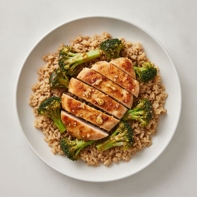 Miso Chicken and Broccoli Rice Bowl