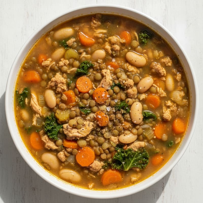 Hearty Bean and Lentil Soup