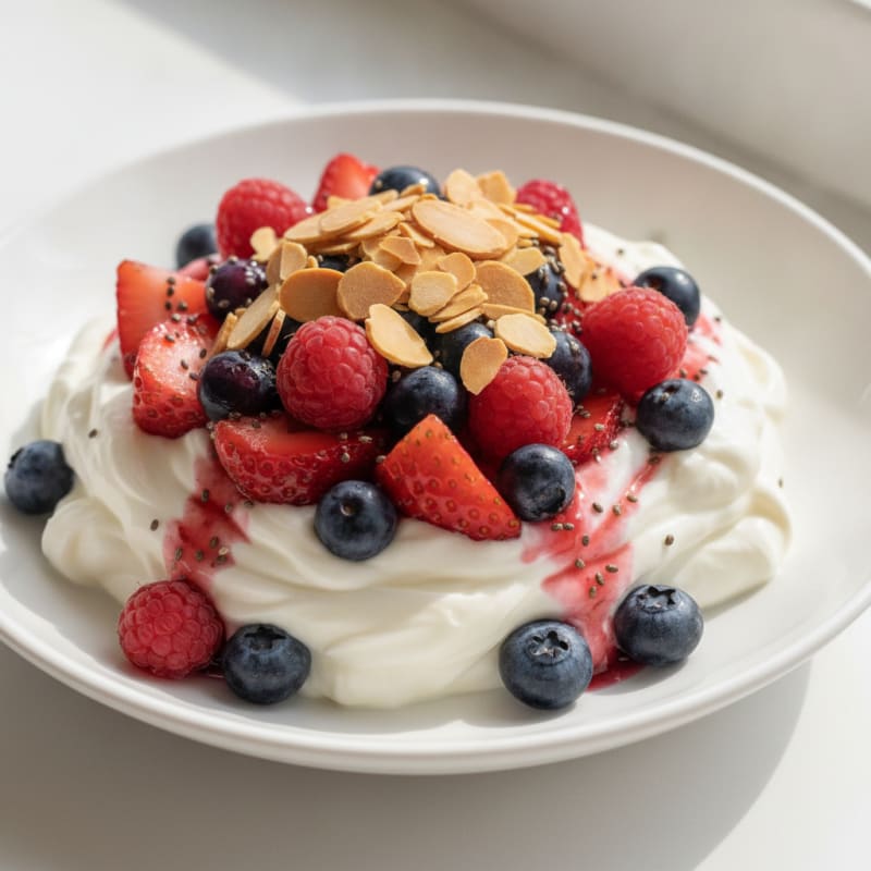 Creamy Greek Yogurt Protein Parfait with Mixed Berries