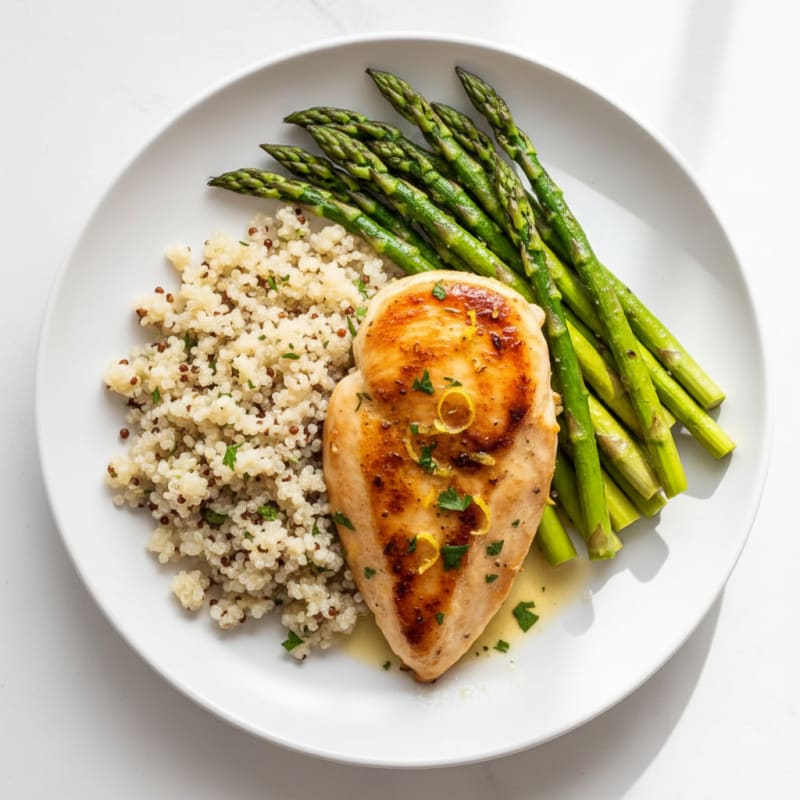 Lemon Herb Chicken with Roasted Asparagus