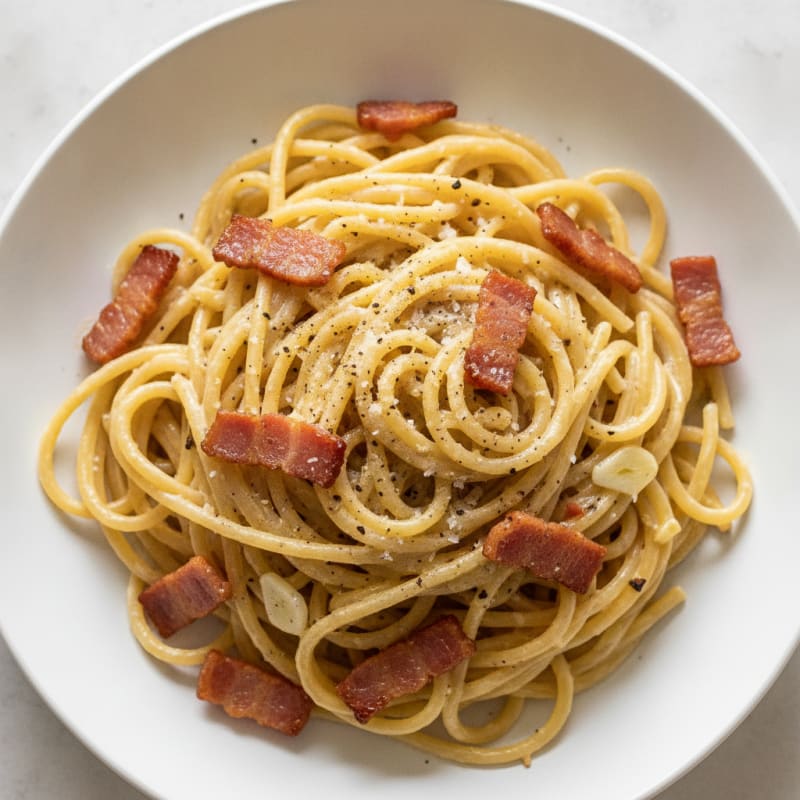 Classic Carbonara with Pancetta and Egg