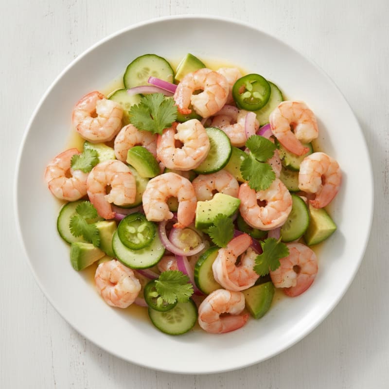 Shrimp Avocado Ceviche with Citrus Marinade